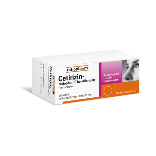 CETIRIZIN-ratiopharm bei Allergien 10 mg Filmtabl.