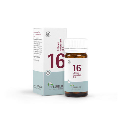 BIOCHEMIE Pflüger 16 Lithium chloratum D 6 Tabl.