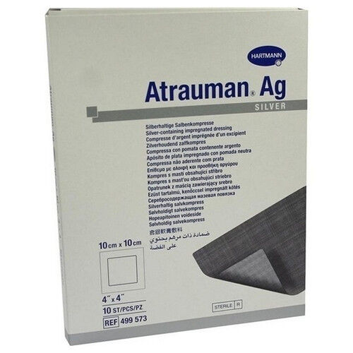 ATRAUMAN Ag 10x10 cm steril Kompressen