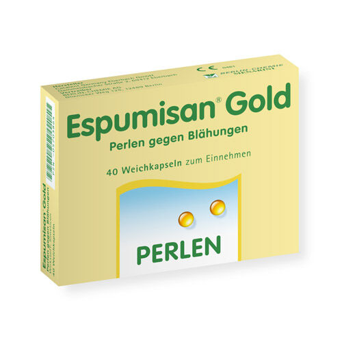 ESPUMISAN Gold Perlen gegen Blähungen