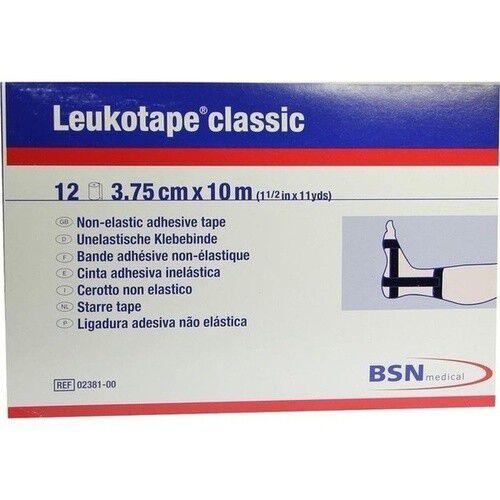 LEUKOTAPE Classic 3,75 cmx10 m schwarz