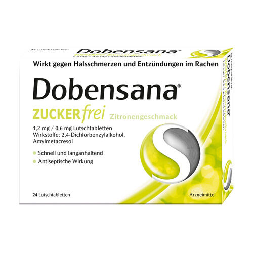 DOBENSANA zuckerfrei Zitronengesc.1,2mg/0,6mg Lut.