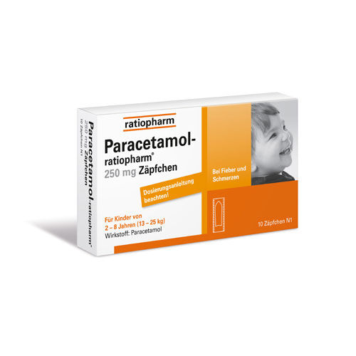 PARACETAMOL-ratiopharm 250 mg Zäpfchen