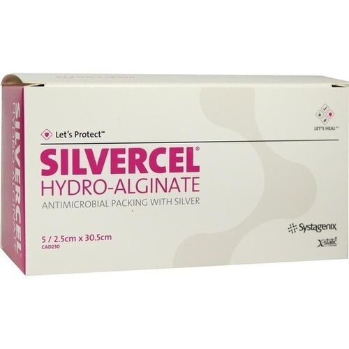 SILVERCEL Hydroalginat Tamponade 2,5x30,5 cm