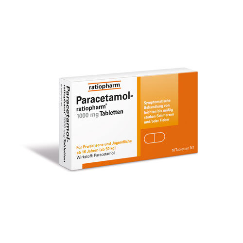 PARACETAMOL-ratiopharm 1.000 mg Tabletten