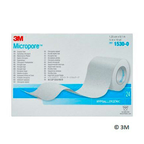 MICROPORE Vliespfl.1,25 cmx9,1 m weiß 1530-0