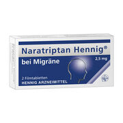 NARATRIPTAN Hennig bei Migräne 2,5 mg Filmtabl.