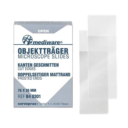 Objektträger 76 x 26 mm mit Mattrand