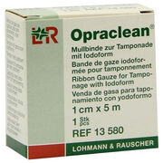 OPRACLEAN Mullbinde z.Tampon.m.Jodoform 1 cmx5 m