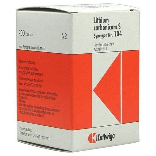 SYNERGON KOMPLEX 104 Lithium carbonicum S Tabl.