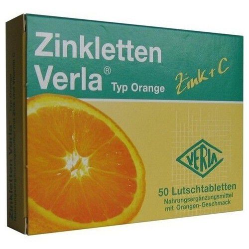 ZINKLETTEN Verla Orange Lutschtabletten