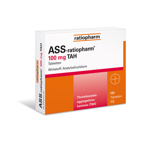 ASS-ratiopharm 100 mg TAH Tabletten