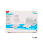 MICROPORE Vliespfl.2,5cmx9,1m weiß 1530-1