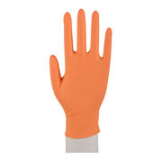 NITRIL Handschuhe unsteril Gr.M orange Karton