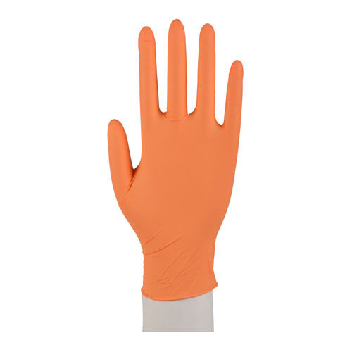 NITRIL Handschuhe unsteril Gr.M orange Karton