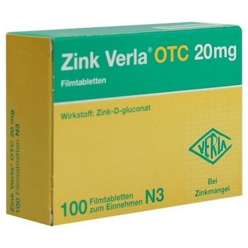 ZINK VERLA OTC 20 mg Filmtabletten