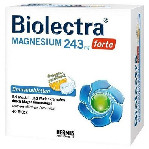 BIOLECTRA Magnesium 243 mg forte Orange Brausetab.