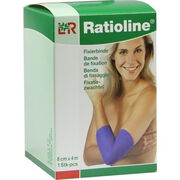 RATIOLINE acute Fixierbinde kohäsiv 8 cmx4 m blau