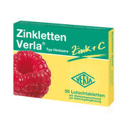 ZINKLETTEN Verla Himbeere Lutschtabletten