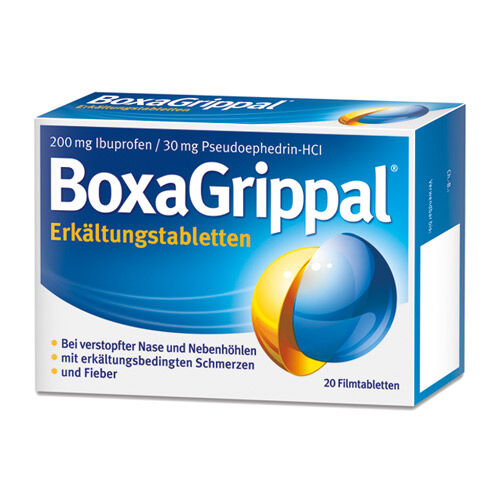 BOXAGRIPPAL Erkältungstabletten 200 mg/30 mg FTA