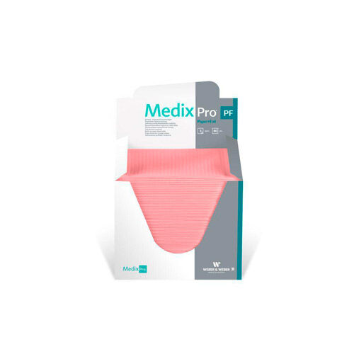 MedixPro Medizinische Unterlage rosa gefaltet 33cm x 48cm