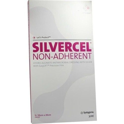 SILVERCEL non Adherent Kompressen 10x20 cm