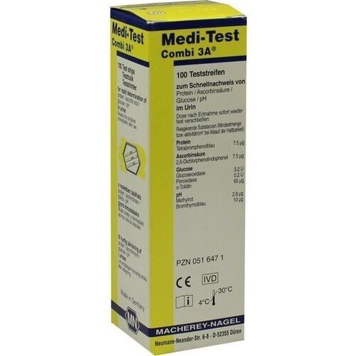 MEDITEST Combi 3A Teststreifen 100 St Medipolis MEDITEST Combi 3A Teststreifen 100 St Medipolis