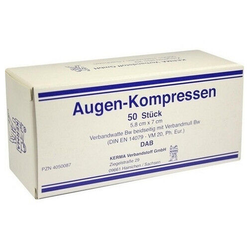 AUGENKOMPRESSEN 5,8x7 cm unsteril