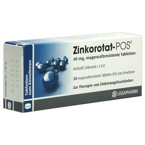 ZINKOROTAT POS magensaftresistente Tabletten