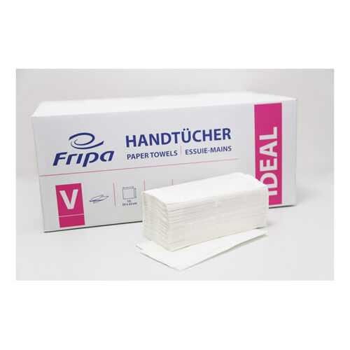 Fripa Papierhandtücher Ideal 1-lagig hochweiß 25 x 23 cm