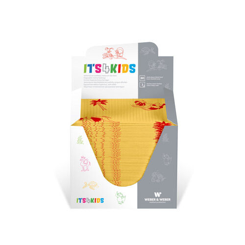 Medizinische Unterlage It's 4 Kids gelb gefaltet 33cm x 48cm