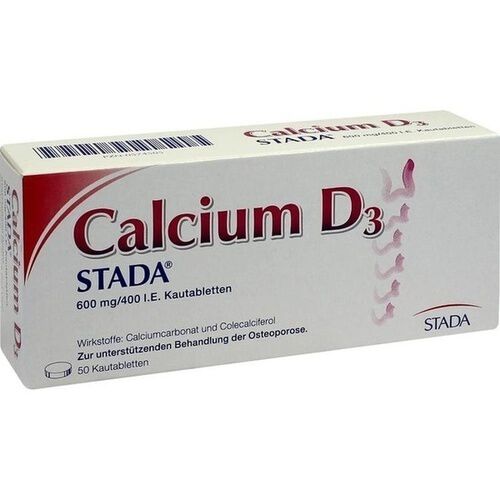 CALCIUM D3 STADA 600 mg/400 I.E. Kautabletten