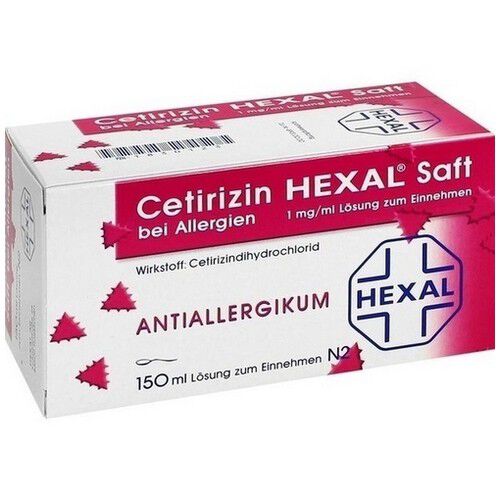 CETIRIZIN HEXAL Saft bei Allergien 150 ml - Medipolis Intensivshop