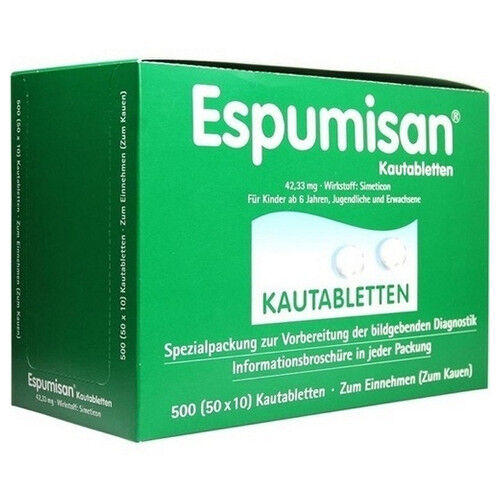 ESPUMISAN Kautabletten f.bildgebende Diagnostik