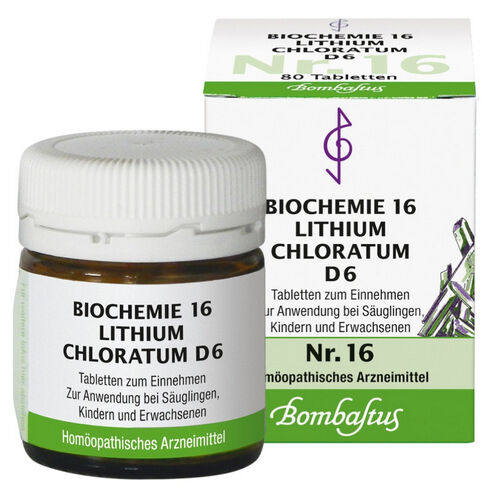 BIOCHEMIE 16 Lithium chloratum D 6 Tabletten