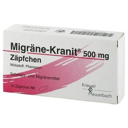 MIGRÄNE KRANIT 500 mg Zäpfchen