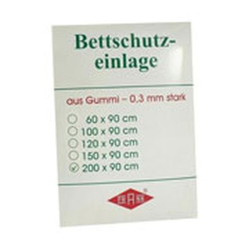 BETTEINLAGE Gummiplatte 0,3 mm 90x200 cm weiß