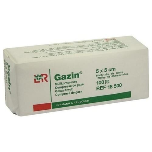 GAZIN Mullkomp.5x5 cm unsteril 8fach Op