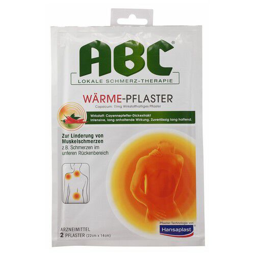 ABC Wärme-Pflaster Capsicum Hansaplast med 14x22