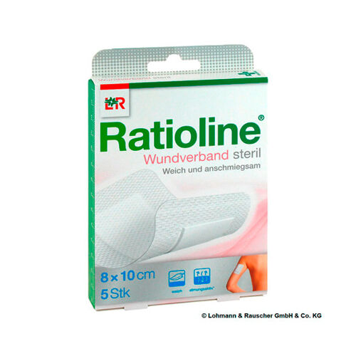 RATIOLINE Wundverband 10x8 cm steril