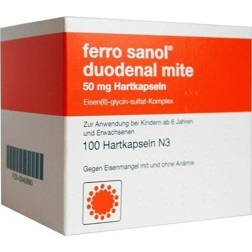 FERRO SANOL duodenal mite 50 mg magensaftr.Hartk.