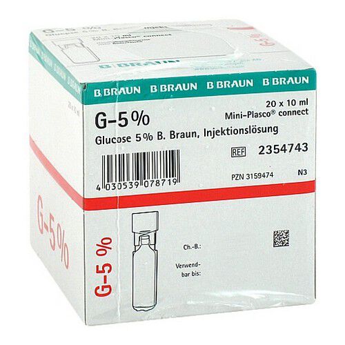 GLUCOSE 5% B.Braun Mini Plasco connect Inj.-Lsg.