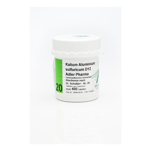 BIOCHEMIE Adler 20 Kalium aluminium sulf.D 12 Tab.