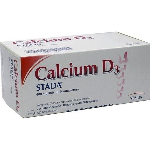 CALCIUM D3 STADA 600 mg/400 I.E. Kautabletten