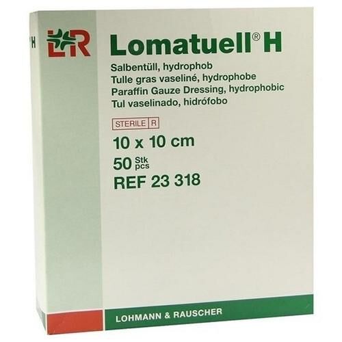 LOMATUELL H Salbentüll 10x10 cm steril