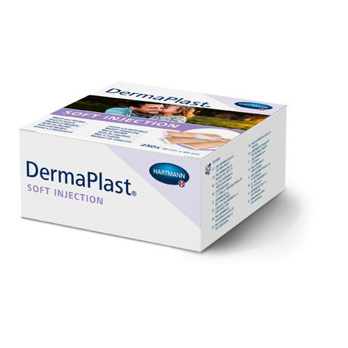 DERMAPLAST SOFT Injection Pflasterstrips 16x40 mm