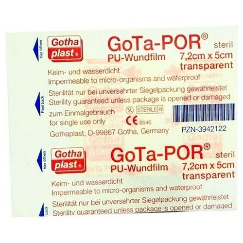 GOTA-POR PU Wundfilm 7,2x5 cm steril Pflaster