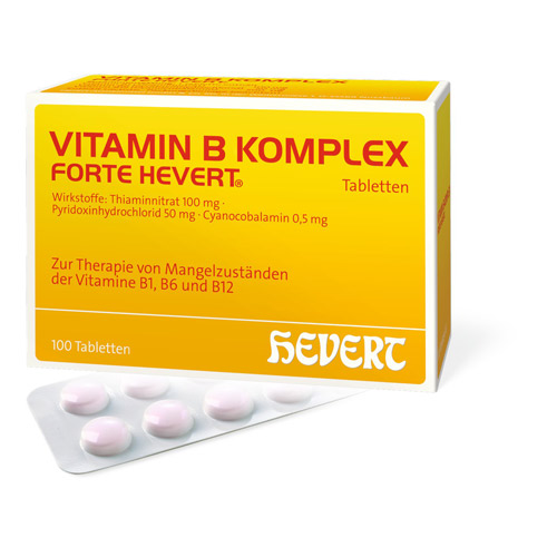VITAMIN B Komplex forte Hevert Tabletten 100 St Medipolis